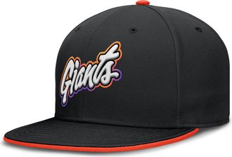 Nike San Francisco Giants City Connect True Nike Mens Dri-FIT MLB Fitted Hat in Black | NB1800AGIA-7DG