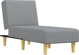 vidaXL Sofá diván de tela gris claro Vidaxl