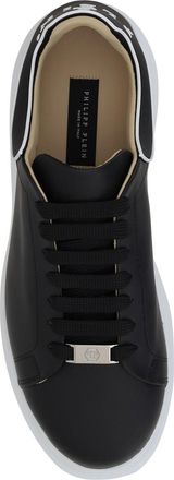 Philipp Plein Mens Sneakers Leather Black Trainers