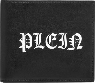 Philipp Plein French Wallet Gothic Plein - Heren - Portefeuilles - Zwart - ONE Size - Leer - Accessoires
