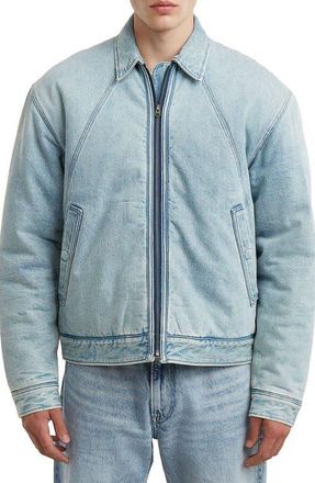 G-Star A-Line Padded Coach Jacket in Sun Faded Pacific Blue at Nordstrom, Size Xx-Large