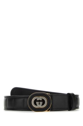 Gucci Black Logo Buckle Belt