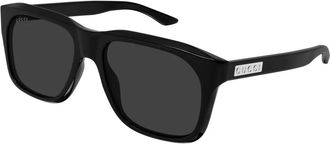 Gucci Sunglasses, unisex, Black, Size: 55 MM Square Sunglasses