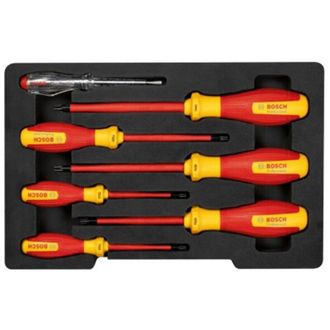 Bosch Professional - Juego De Destornilladores Vde Tx (con Un Destornillador Buscapolo - 7 Piezas)