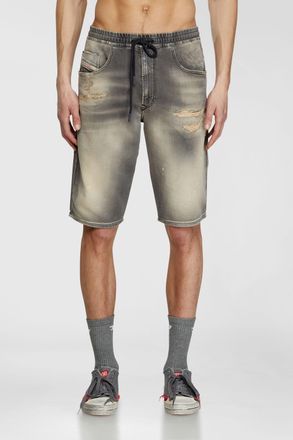 Diesel Chino shorts in JoggJeans - Denim short pants - Man - Grey