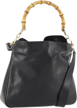 Gucci Pre-owned Vintage Handtas - Dames - Vintage Handtas - Zwart - ONE Size - Leer - Vintage