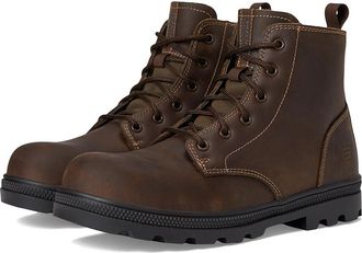 Skechers Rotund - Finnen Carbon Nano Comp Toe Womens Boots Brown : 8.5 D - Wide, Synthetic