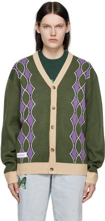 Butter Goods Green Diamond Cardigan