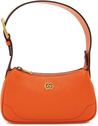 Gucci Orange Goatskin Aphrodite Mini Shoulder Bag (Authentic Pre-Loved)