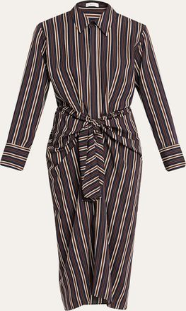 A.L.C. Mila Striped Midi Shirtdress