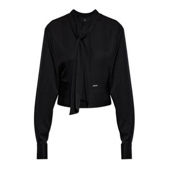 Dsquared2 Dames, Blouses & Shirts, Zwart, Maat: M