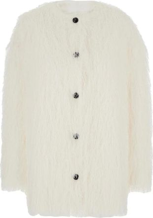 Loulou Studio Truien & Vesten, Dames, Wit, M, Filipo Jacket