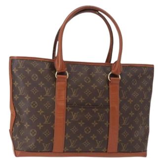 Louis Vuitton Pre-owned Tote Bags, female, Brown, Size: ONE SIZE Pre-owned Vintage Canvas Tote Bag