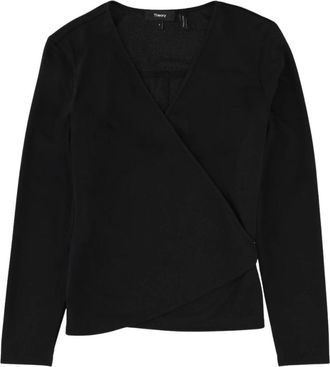 Theory Long Sleeve Tops - Dames - Longsleeves - Zwart - M - Tops