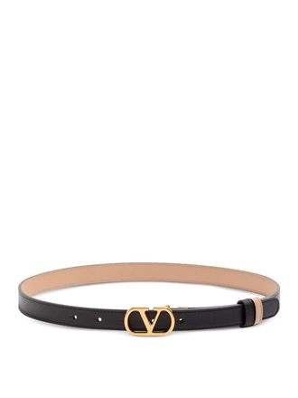 Valentino Garavani Buckle Belt Nero/Rose Sand