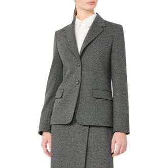 Max Mara Dames, Jassen, Grijs, Maat: L Katoen