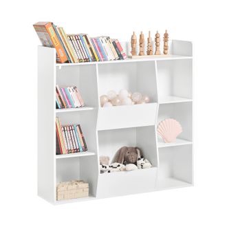 SoBuy Sobuy - Estanter&iacute;a Infantil Para Libros Y Juguetes Librer&iacute;a Para Ni&ntilde;o Multifuncional Con 6 Estantes Y 2 Compartimientos 106 X 30 X 104 Cm Imagen De Pr