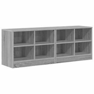 vidaXL Mueble Cama Con Estante 2 Pcs Sonoma Gris 66 X 33 X 48 Cm Vidaxl