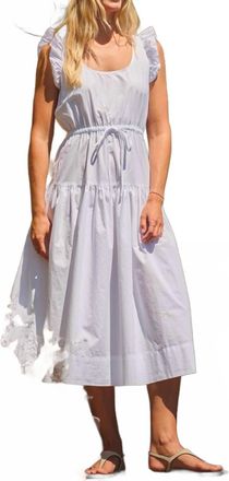 Sundry Pleated Dress In Sea Breeze