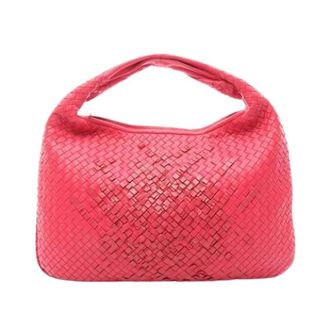 Bottega Veneta Pre-owned Vintage Schoudertas - Dames - Pre-owned - Roze - Maat: ONE Size Leer