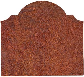 Biscottini International Biscottini - Chimenea Escudo De Armas Adorno De Pared Estufa De Ahorro De Hierro Fundido