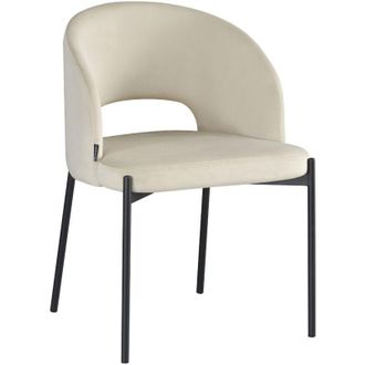 OEM Silla Tapizada En Terciopelo Beige Siena