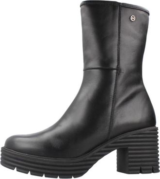 Porronet Bota Chopo - Dames - Laarzen met Hak - Zwart - 40 EU - Leer - Schoenen