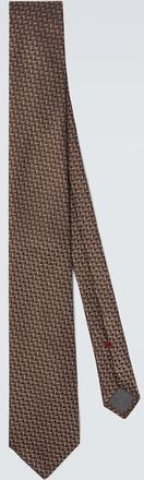 Brunello Cucinelli Cravatta in jacquard di seta