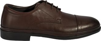 Desa Man Slip-Ons - Leather Upper, Flat Heel (2.5 cm), Rain-Resistant Sole, Breathable | Brown - 42