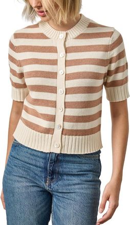Lilla P Elbow Sleeve Button Cardigan