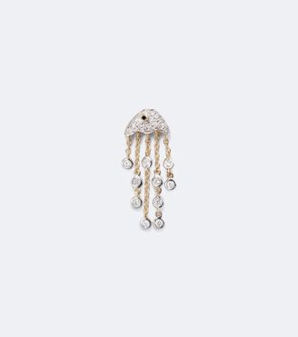 Yvonne L&eacute;on Yvonne L&eacute;on M&eacute;duse 18kt gold single earring with diamonds