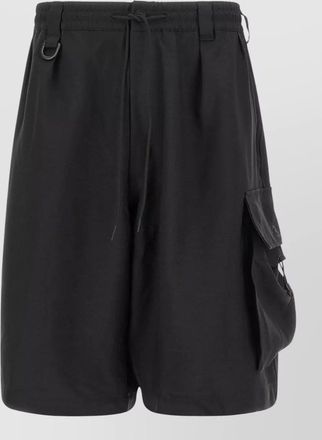 Yohji Yamamoto sport uniform cargo shorts belt loops pockets