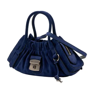 Marc Jacobs Womens Shoulder Bag Blue Cowhide