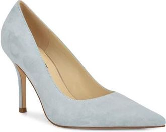 Nine West Gemmha Pointed Toe Pump in Light Blue at Nordstrom, Size 9.5