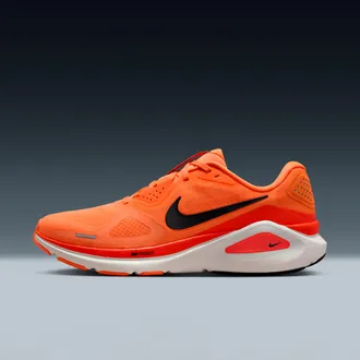 Nike Mens Structure 26 Road Running Shoes in Orange | HJ1102-800