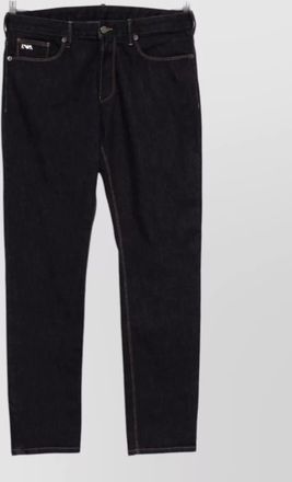Emporio Armani denim mid-rise skinny trousers