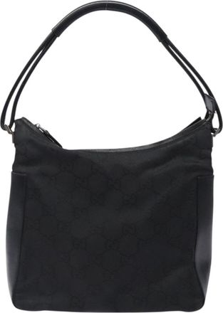 Gucci Gg Nylon Black Nylon Shoulder Bag (Pre-Owned)