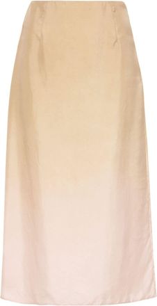 Prada gradient silk skirt - women - Silk - 38 - Neutrals