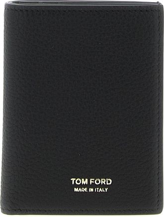 Tom Ford Foldable Card Holder Portafogli Nero-Uomo