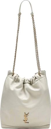 Saint Laurent Tassen, Dames, Beige, ONE Size, Leer, Jamie Pochon