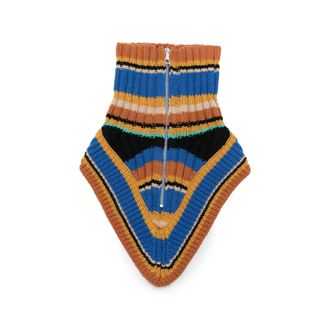 Dries Van Noten Striped Zip-up Scarf