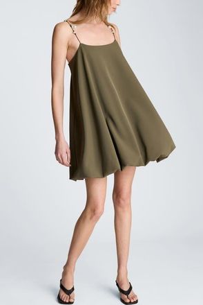 Kenneth Cole Sleeveless Bubble Hem Minidress in Turtle Green at Nordstrom, Size X-Large