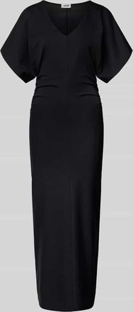 Drykorn Drykorn Figurbetontes Maxikleid mit V-Ausschnitt Modell PAMANTI in Black, Gr&ouml;&szlig;e XL