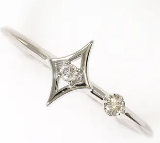 C&A White Gold White Gold (18K) Band Ring (Pre-Owned)