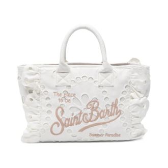 MC2 Saint Barth Tote Bags, female, White, Size: ONE SIZE Colette Volant N