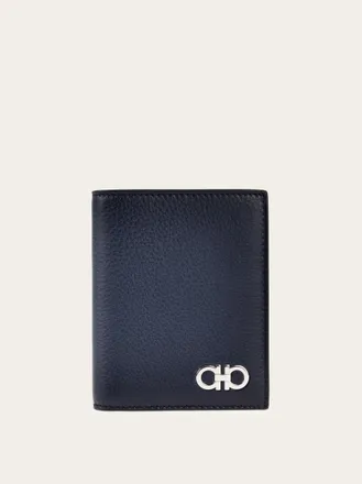 Ferragamo Men Gancini wallet Blue