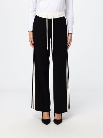 Elisabetta Franchi Wide-Leg Knit Jogging Trousers in Viscose with Drawstring
