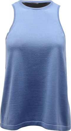 Haider Ackermann Two-Tone Tank Top in Blue Wool