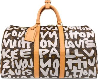 Louis Vuitton x Stephen Sprouse Borsa da viaggio Graffiti Keepall 50 2001 - Toni neutri