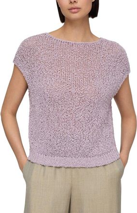 Lafayette 148 New York Open Stitch Bateau Neck Sweater